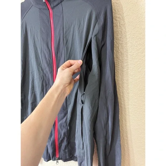 Lululemon Jacket Size XL Gray Full Zip Stretch - Picture 4 of 10